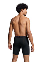 Puma Sports Microfiber 2 Pack Long Boxers - Black