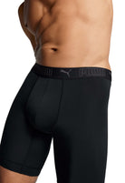 Puma Sports Microfiber 2 Pack Long Boxers - Black