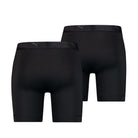 Puma Sports Microfiber 2 Pack Long Boxers - Black
