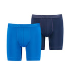 Puma Sports Microfiber 2 Pack Long Boxers - Blue