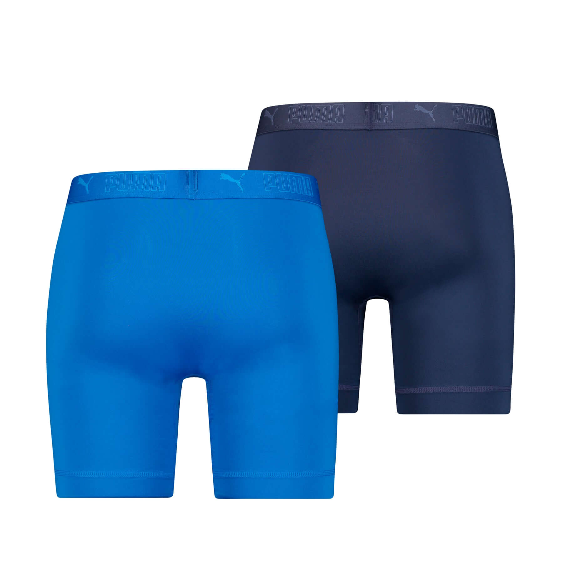 Puma Sports Microfiber 2 Pack Long Boxers - Blue