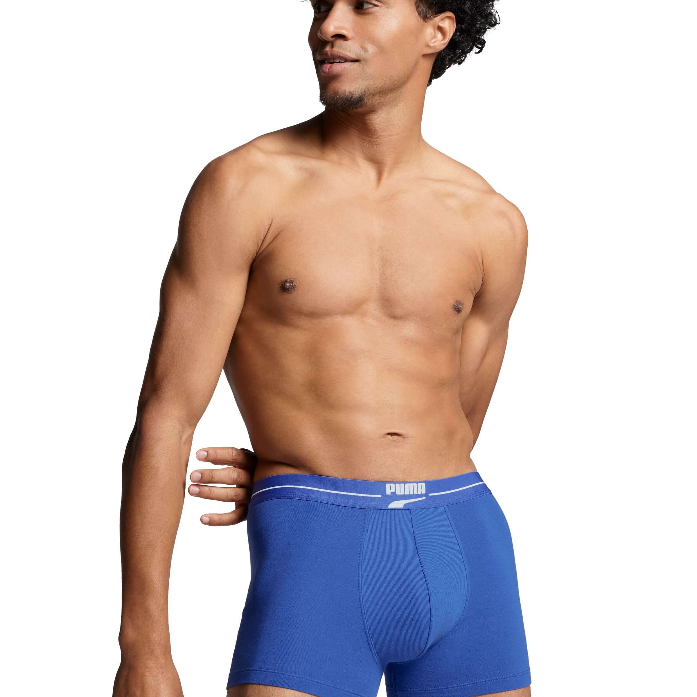 Puma Men Gentle Retro 2 Pack Boxers - Benjamin Blue