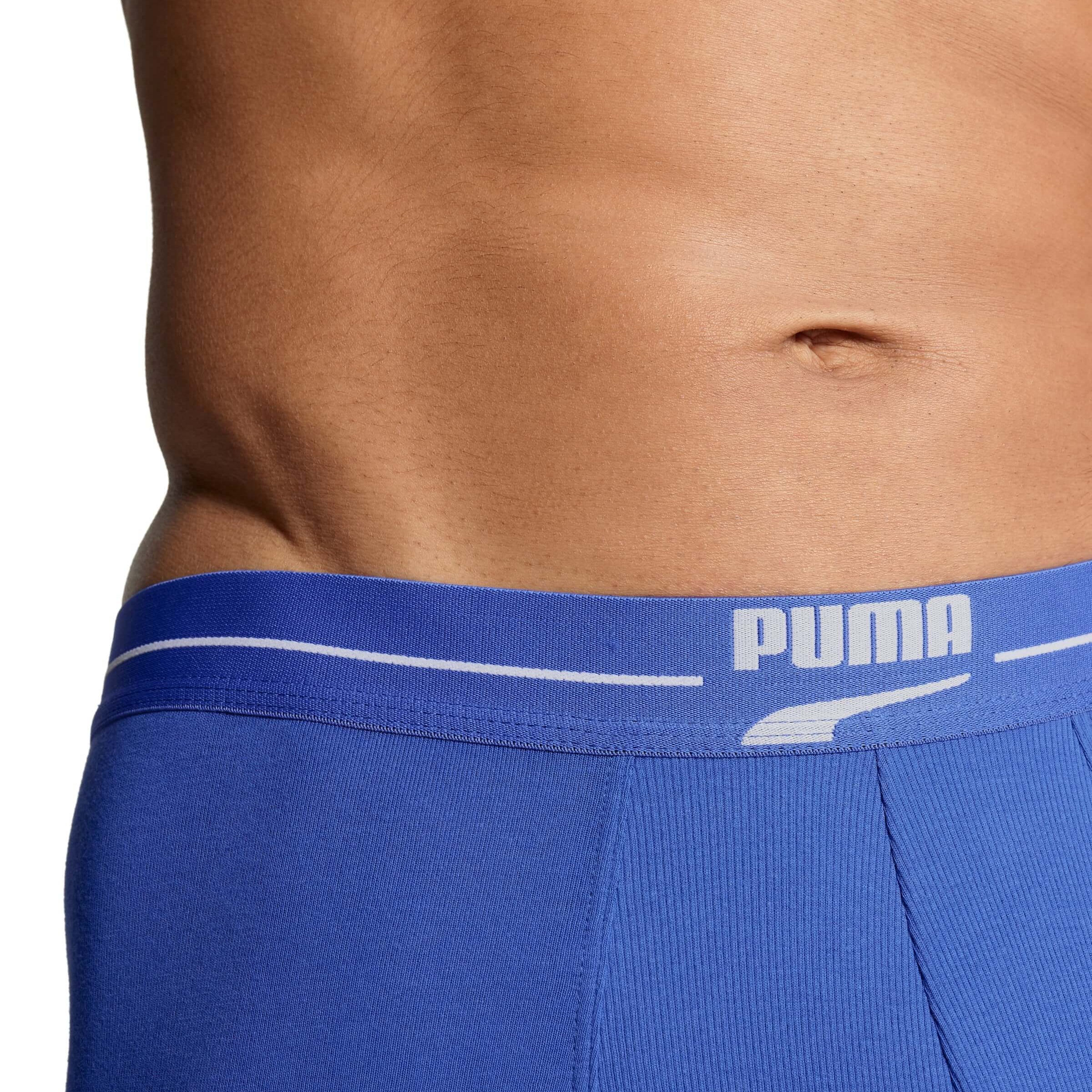 Puma Men Gentle Retro 2 Pack Boxers - Benjamin Blue