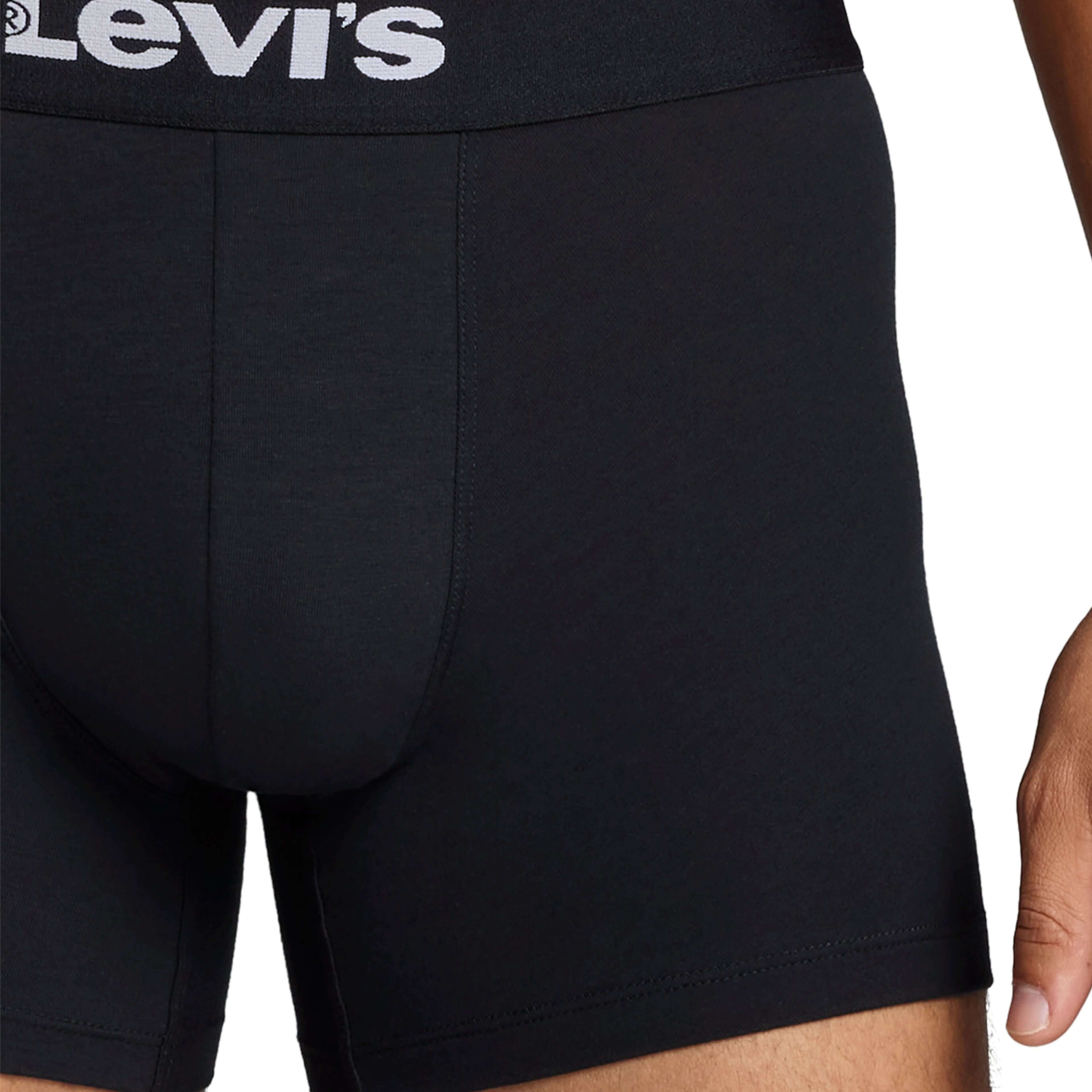 Levi's 2 pack Solid Organic Cotton Boxer Briefs - Black