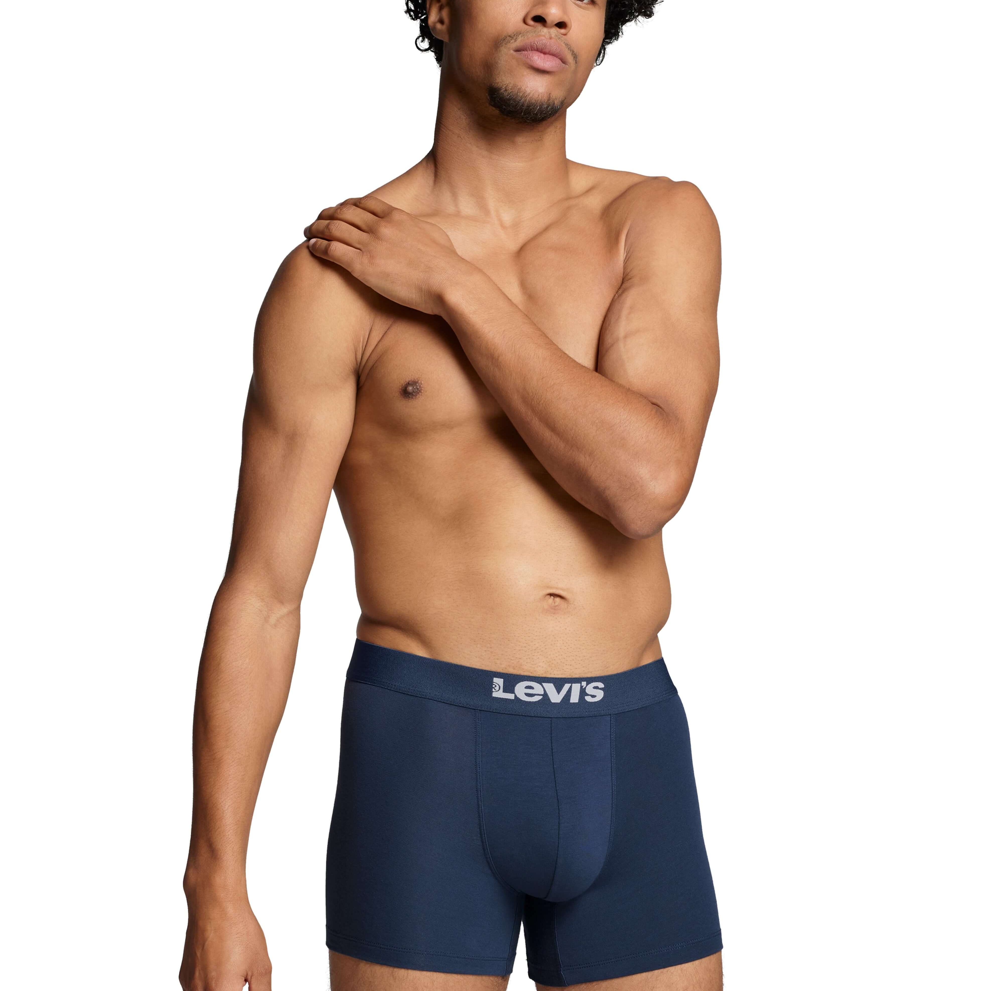 Levi's 2 pack Solid Organic Cotton Boxer Briefs - Navy