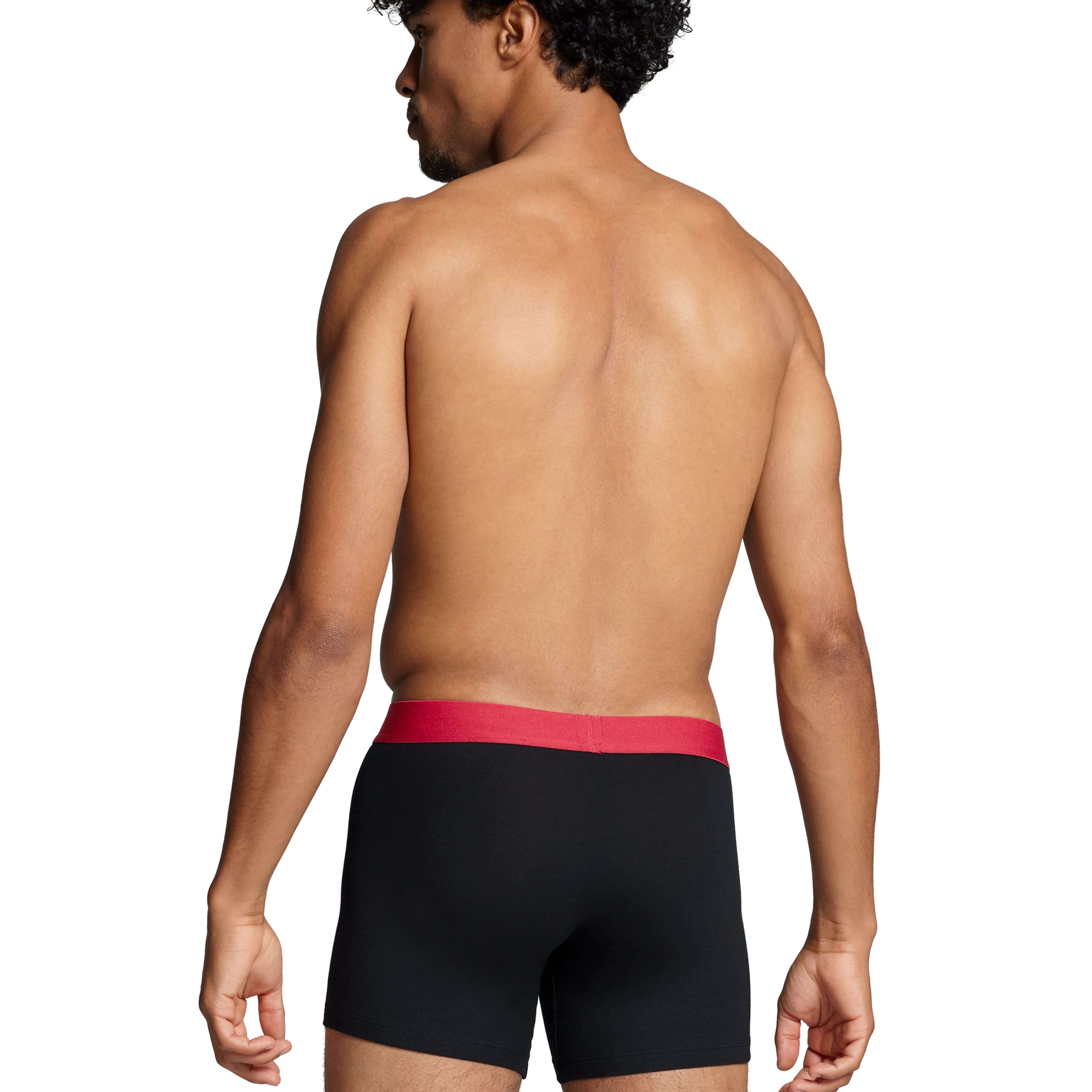 Levi's 2 pack Solid Organic Cotton Boxer Briefs - Black/Red