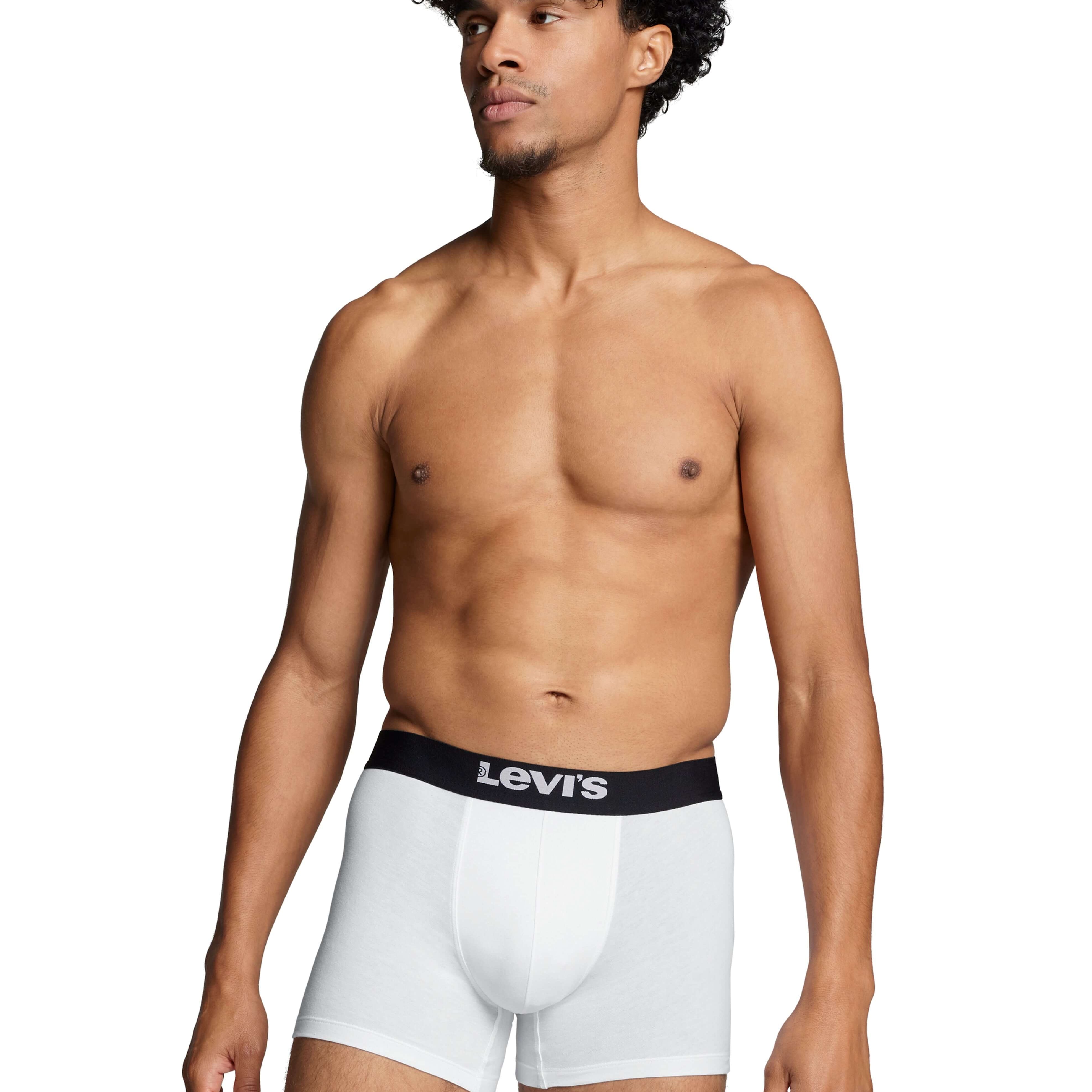 Levi's 2 pack Solid Organic Cotton Boxer Briefs - White