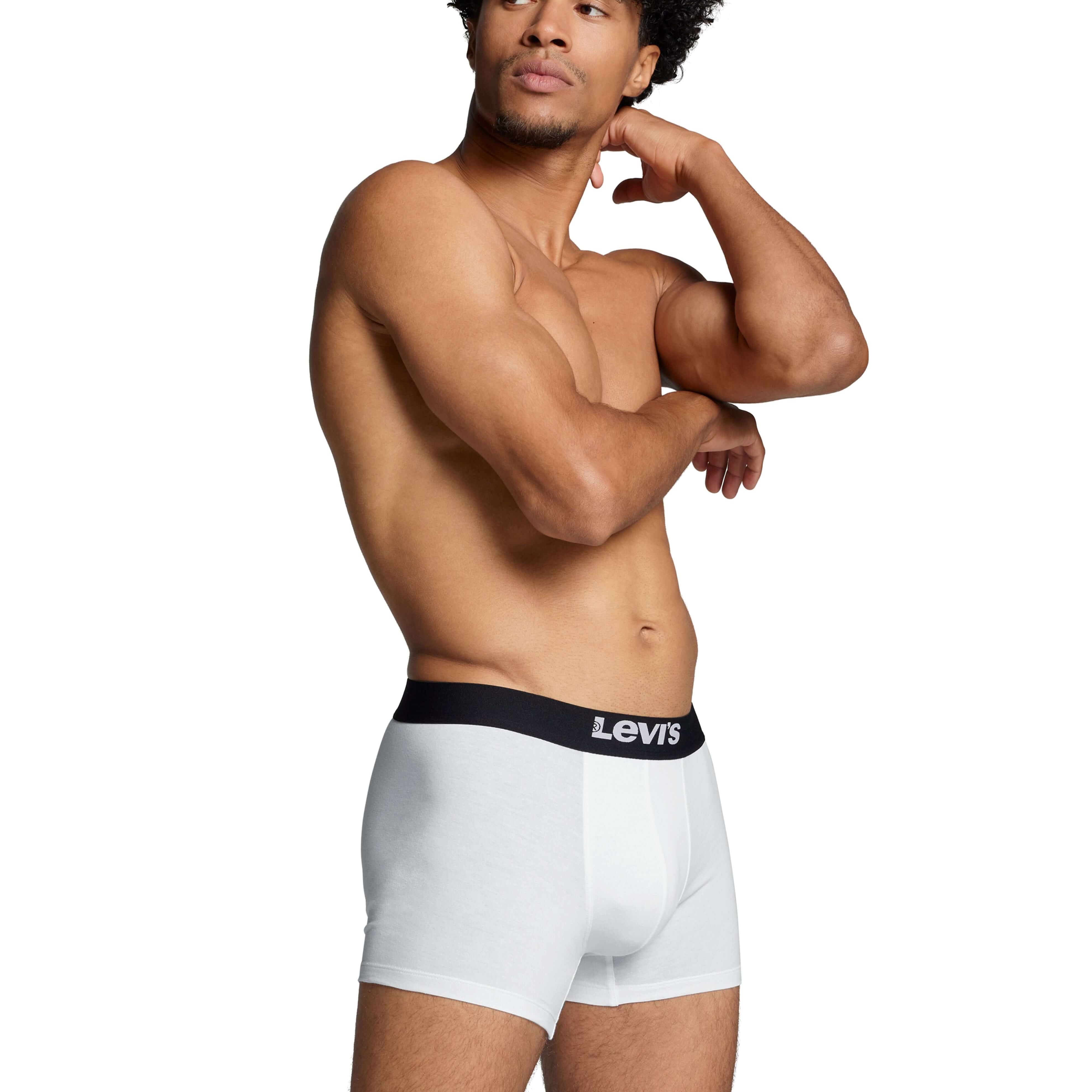 Levi's 2 pack Solid Organic Cotton Boxer Briefs - White