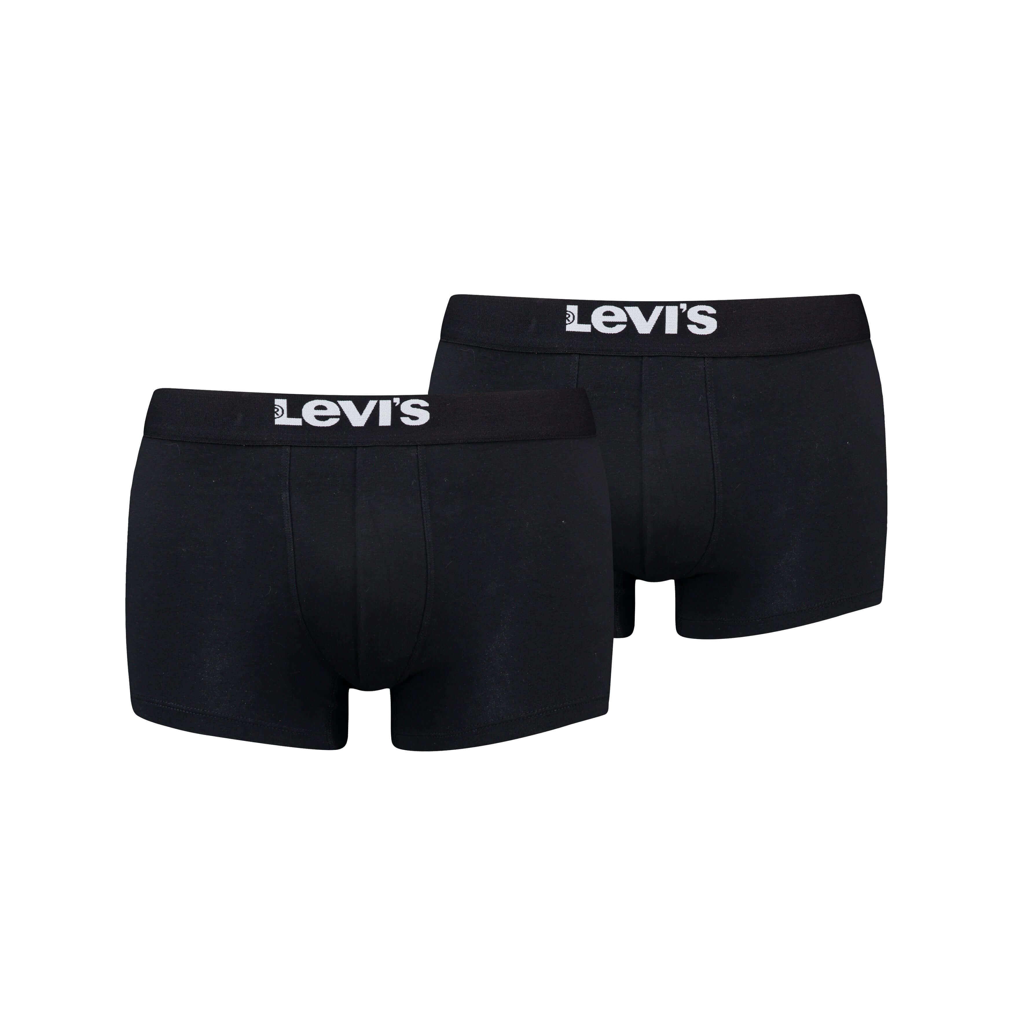 Levi's 2 pack Solid Organic Cotton Trunks - Black