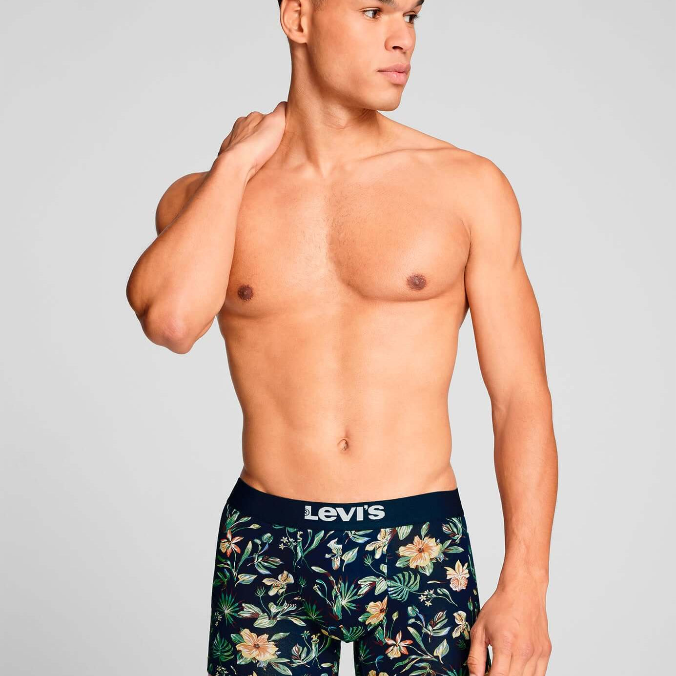 Levi's 2 pack Flower AOP Boxer Briefs - Blue Combo