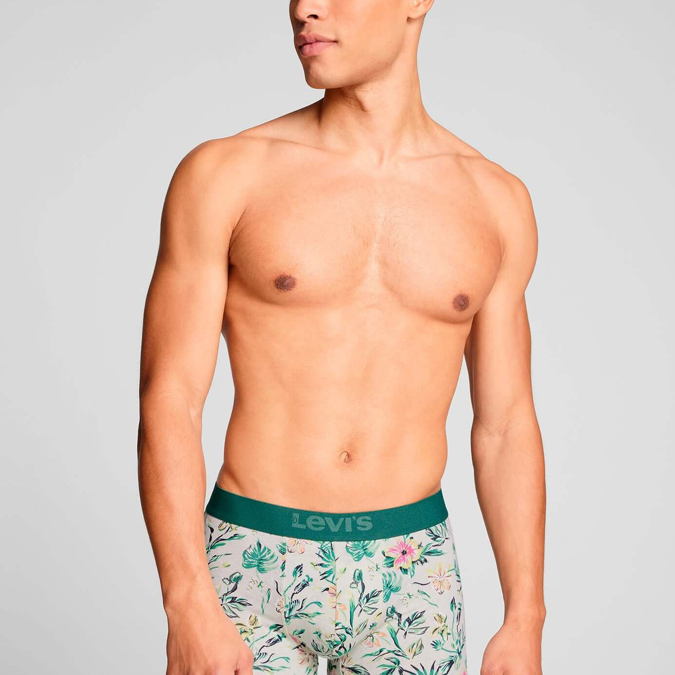 Levi's 2 pack Flower AOP Boxer Briefs - Marshmellow/Green