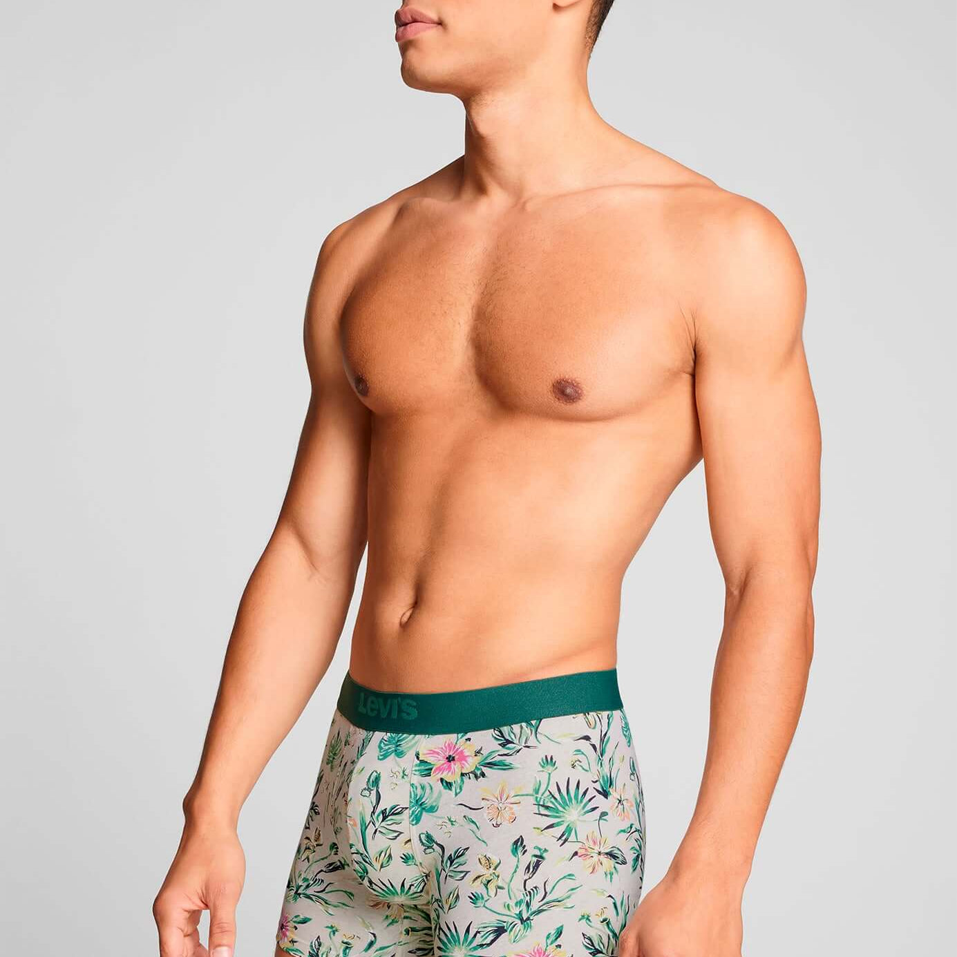 Levi's 2 pack Flower AOP Boxer Briefs - Marshmellow/Green