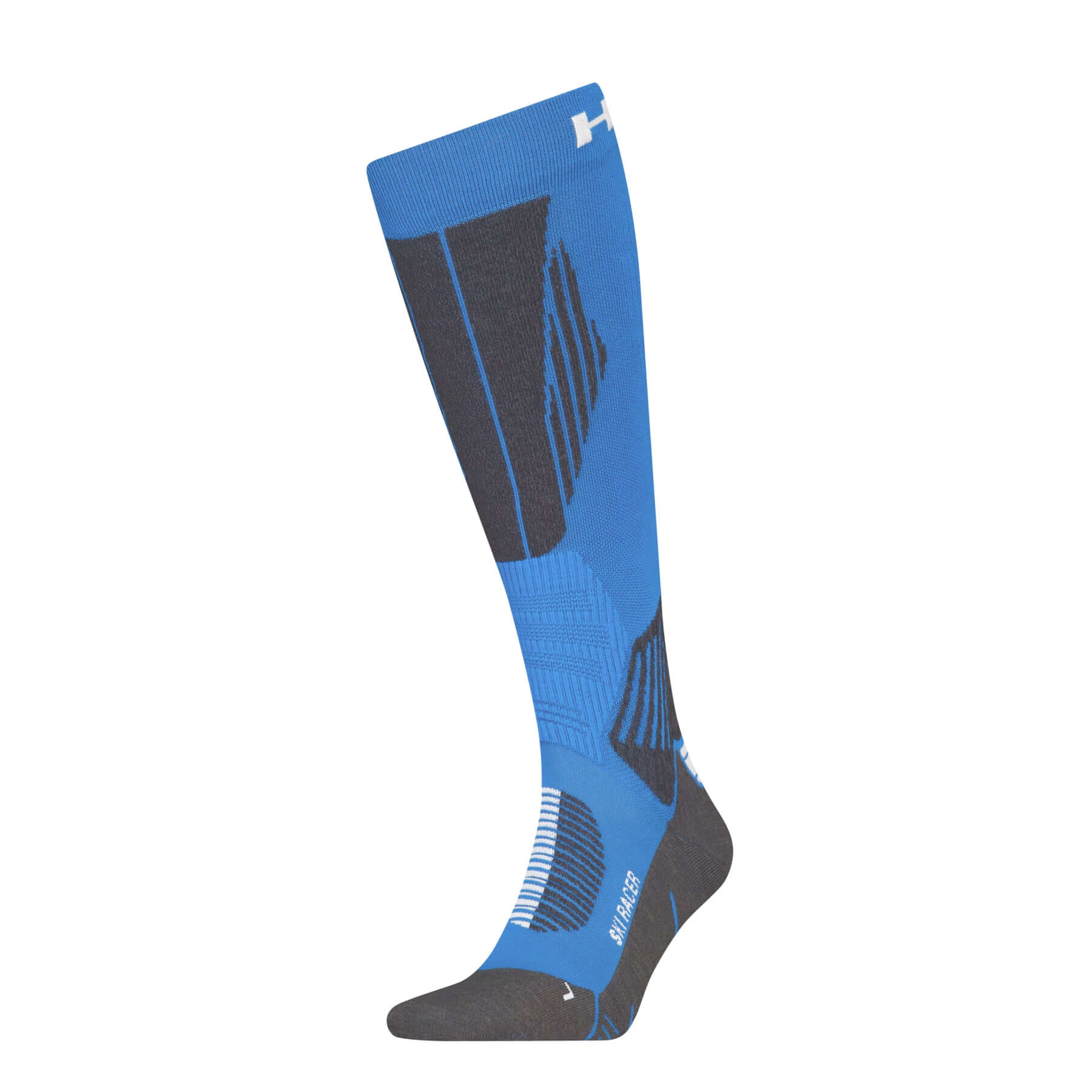 HEAD Ski Racer Knee-High Socks 1 Pack – Blue Wool Blend Performance