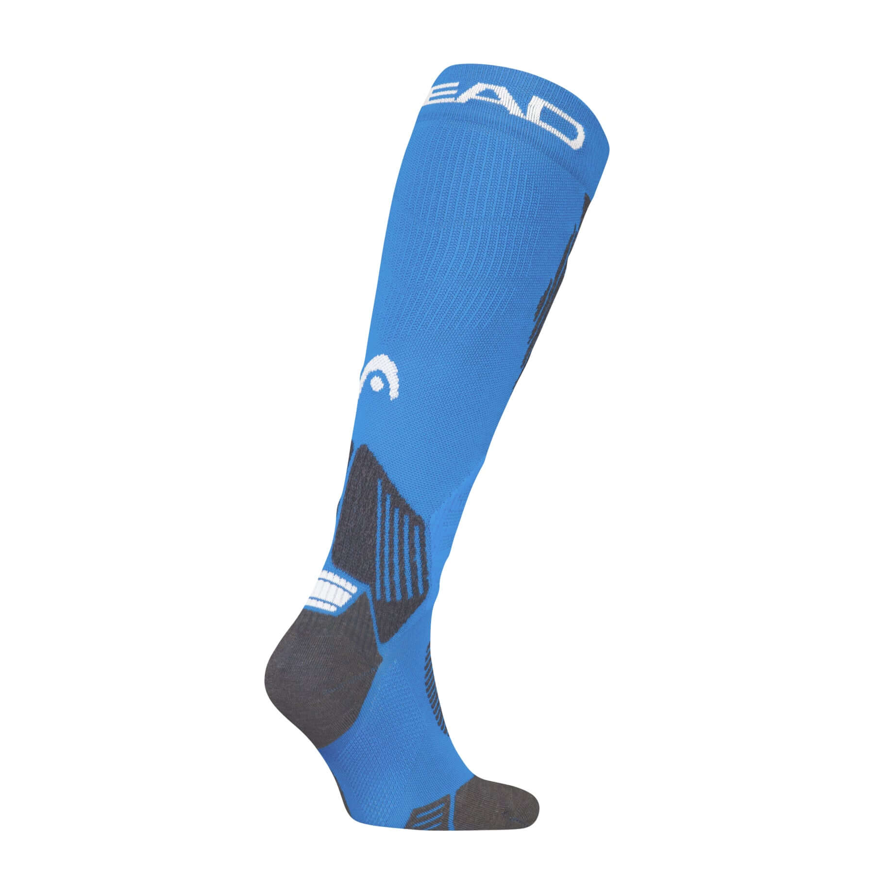 HEAD Ski Racer Knee-High Socks 1 Pack – Blue Wool Blend Performance