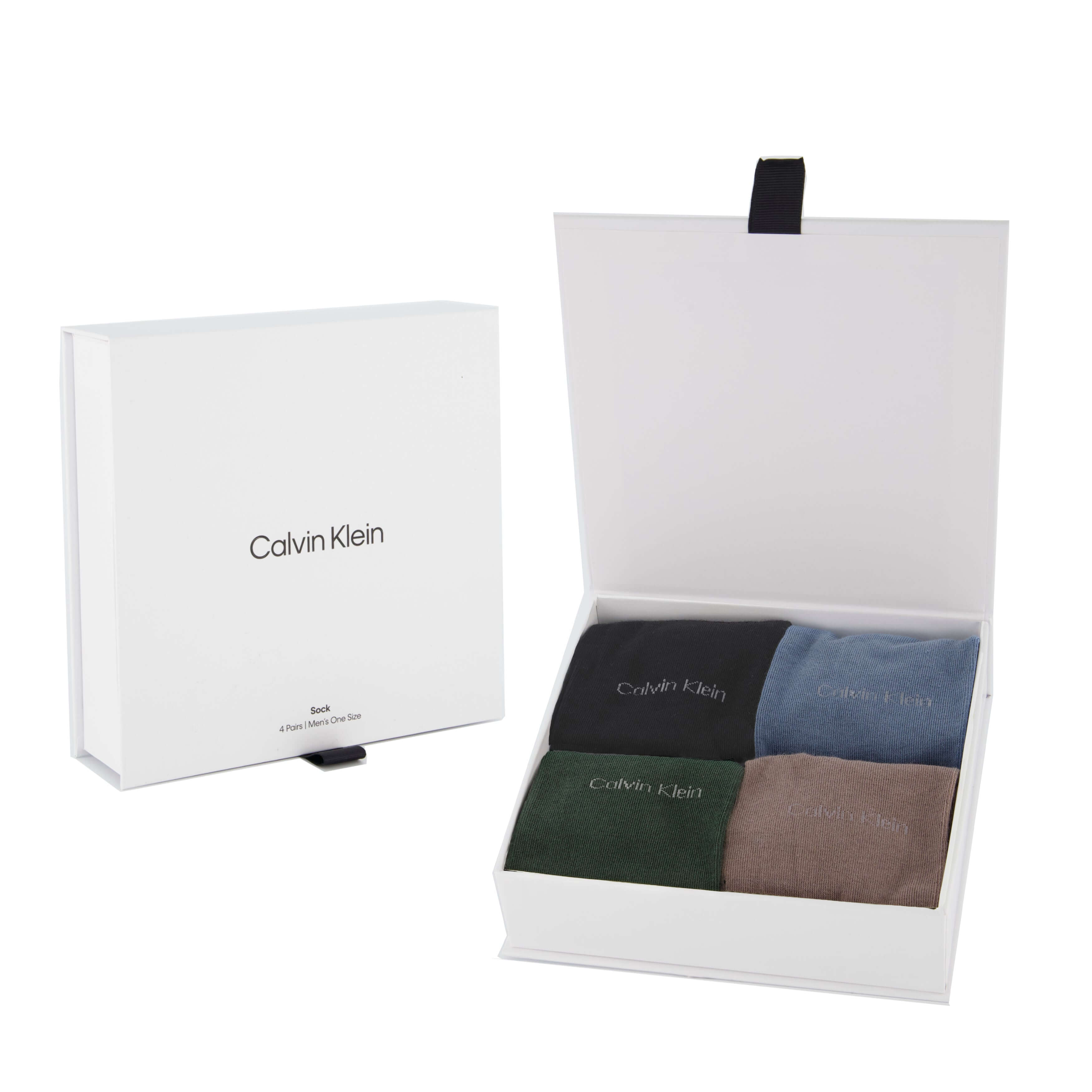 Calvin Klein 4 Pack Crew Socks Gift Box | Multicolour Men’s Socks UK 6.5–11