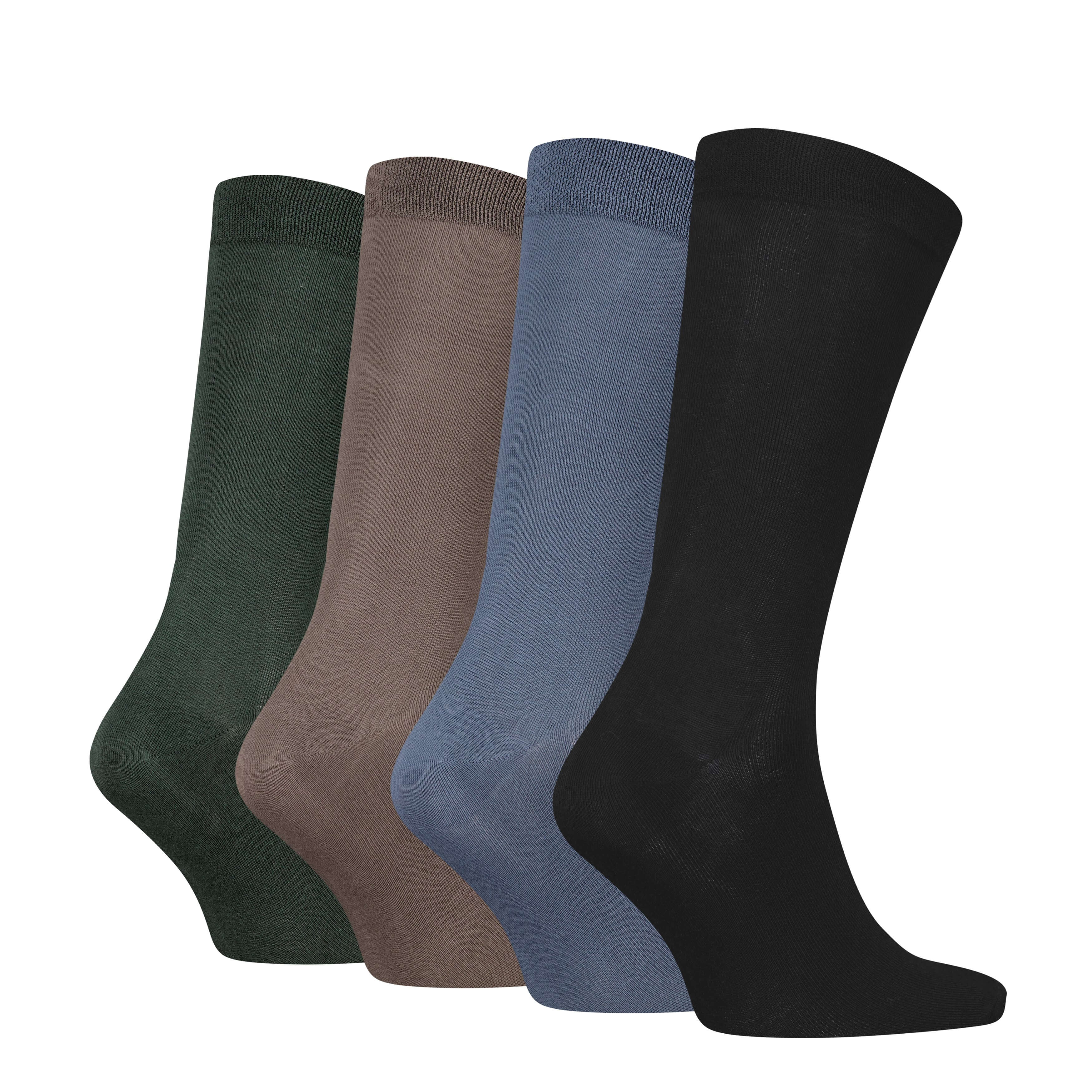 Calvin Klein 4 Pack Crew Socks Gift Box | Multicolour Men’s Socks UK 6.5–11