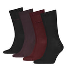 Calvin Klein 4 Pack Crew Socks Gift Box | Red Combo Mens Socks UK 6.5-11