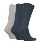 Calvin Klein 3 Pack Stripe Crew Socks Gift Box | Ink Blue Mens Socks