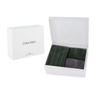 Calvin Klein 3 Pack Stripe Men's Crew Socks Gift Box | Forest Green