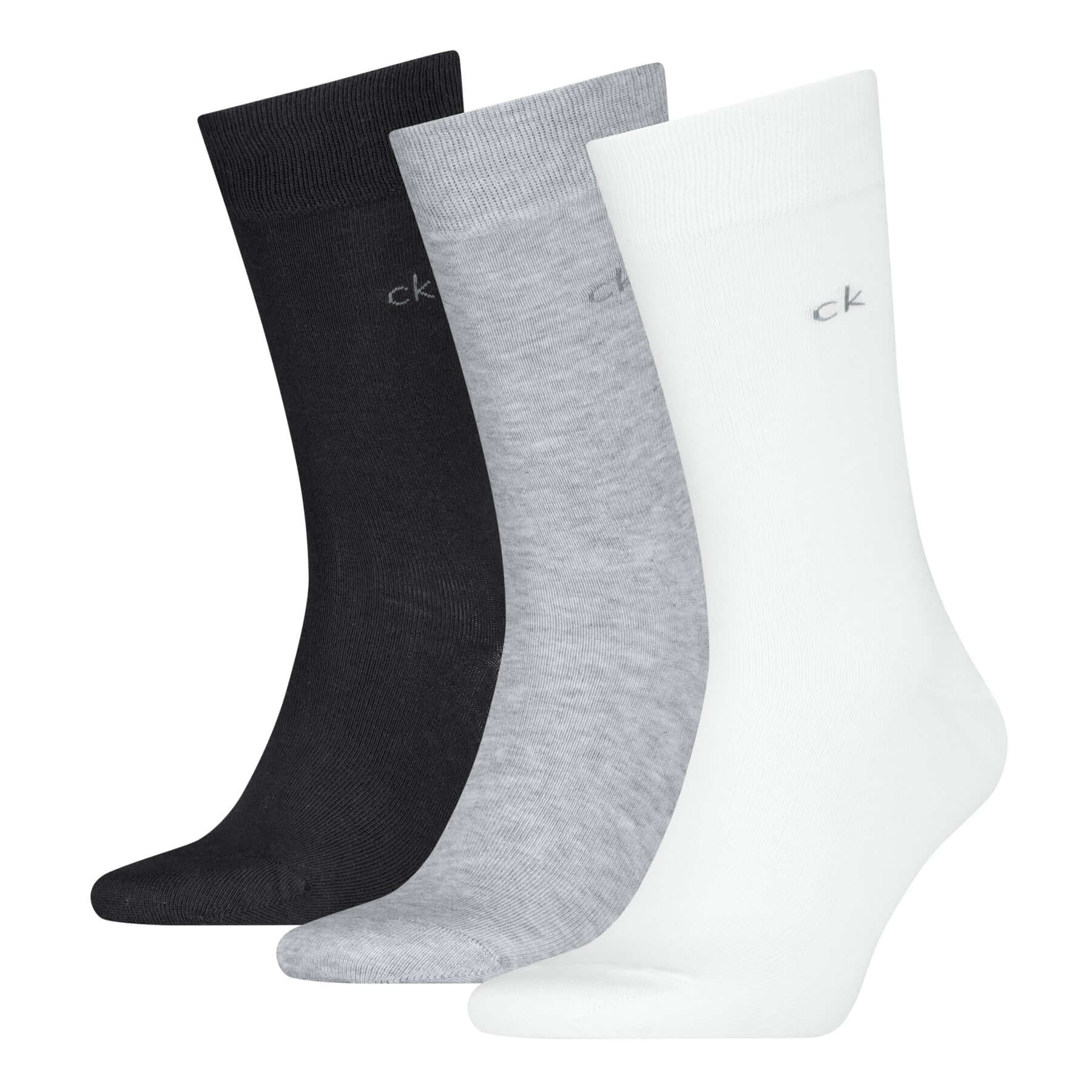 Calvin Klein Men’s 3 Pack Crew Socks – Cotton Blend Everyday Comfort