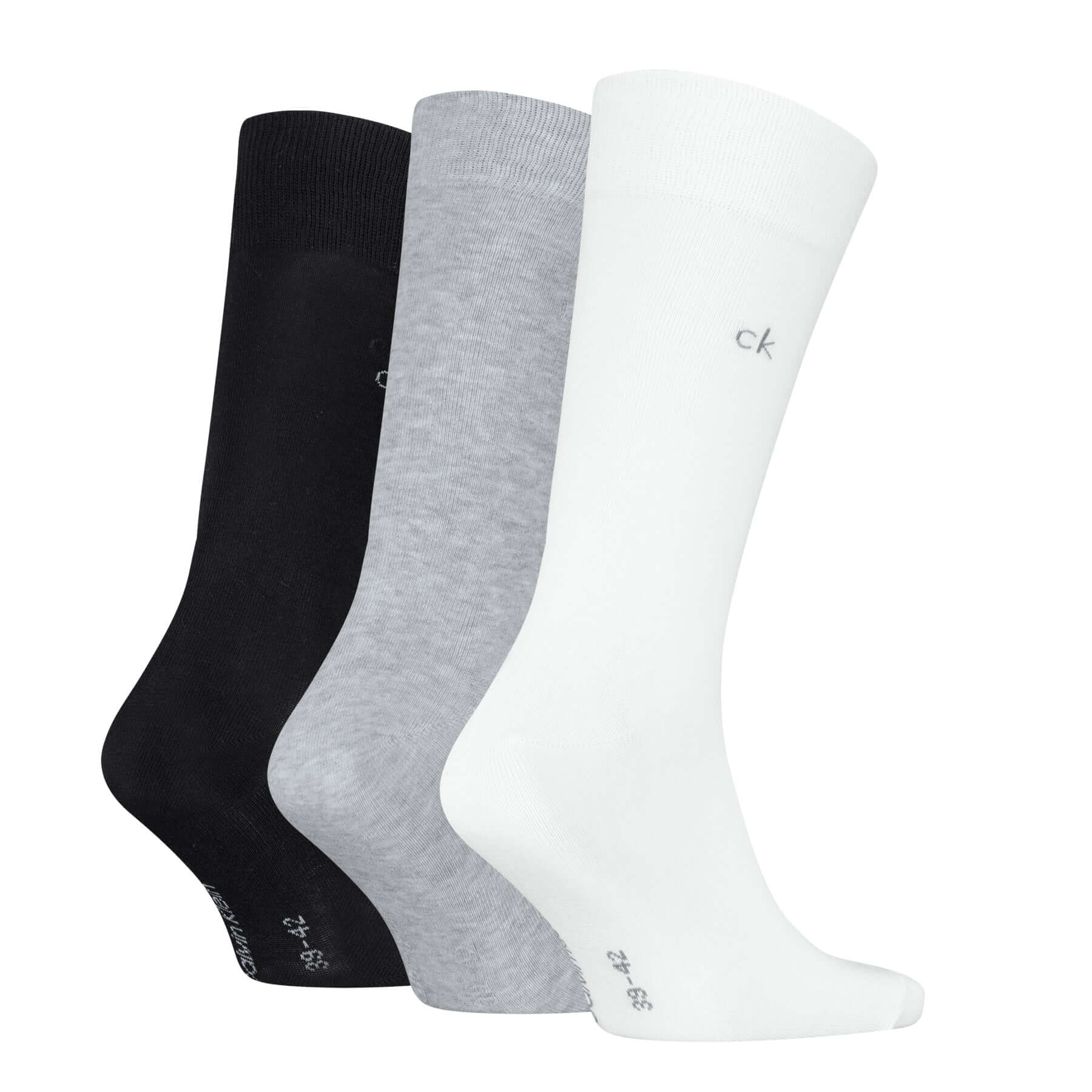 Calvin Klein Men’s 3 Pack Crew Socks – Cotton Blend Everyday Comfort