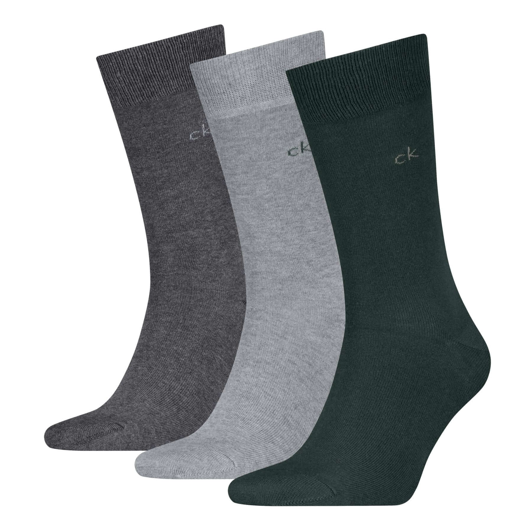 Calvin Klein Men’s 3 Pack Crew Socks – Cotton Blend Everyday Comfort