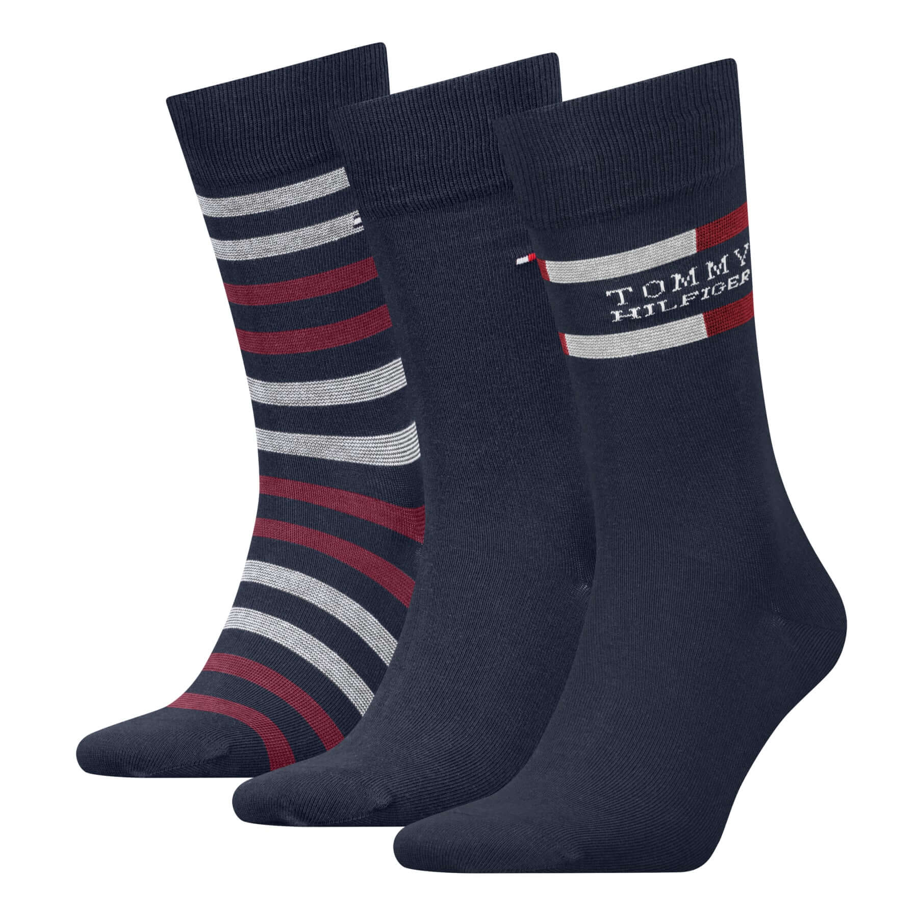 Tommy Hilfiger Men’s 3 Pack Gift Box Socks – Navy, Black & Jeans