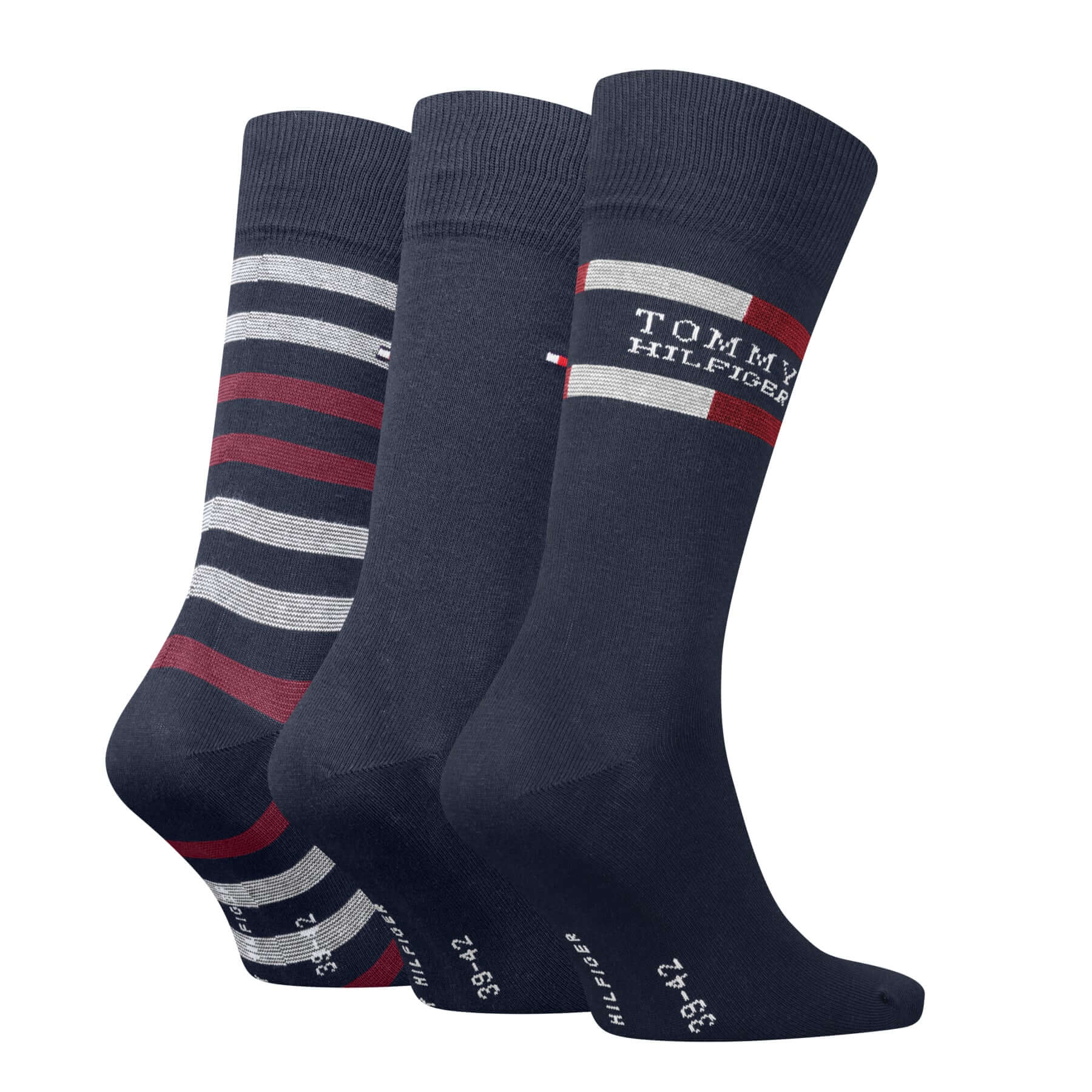 Tommy Hilfiger Men’s 3 Pack Gift Box Socks – Navy, Black & Jeans