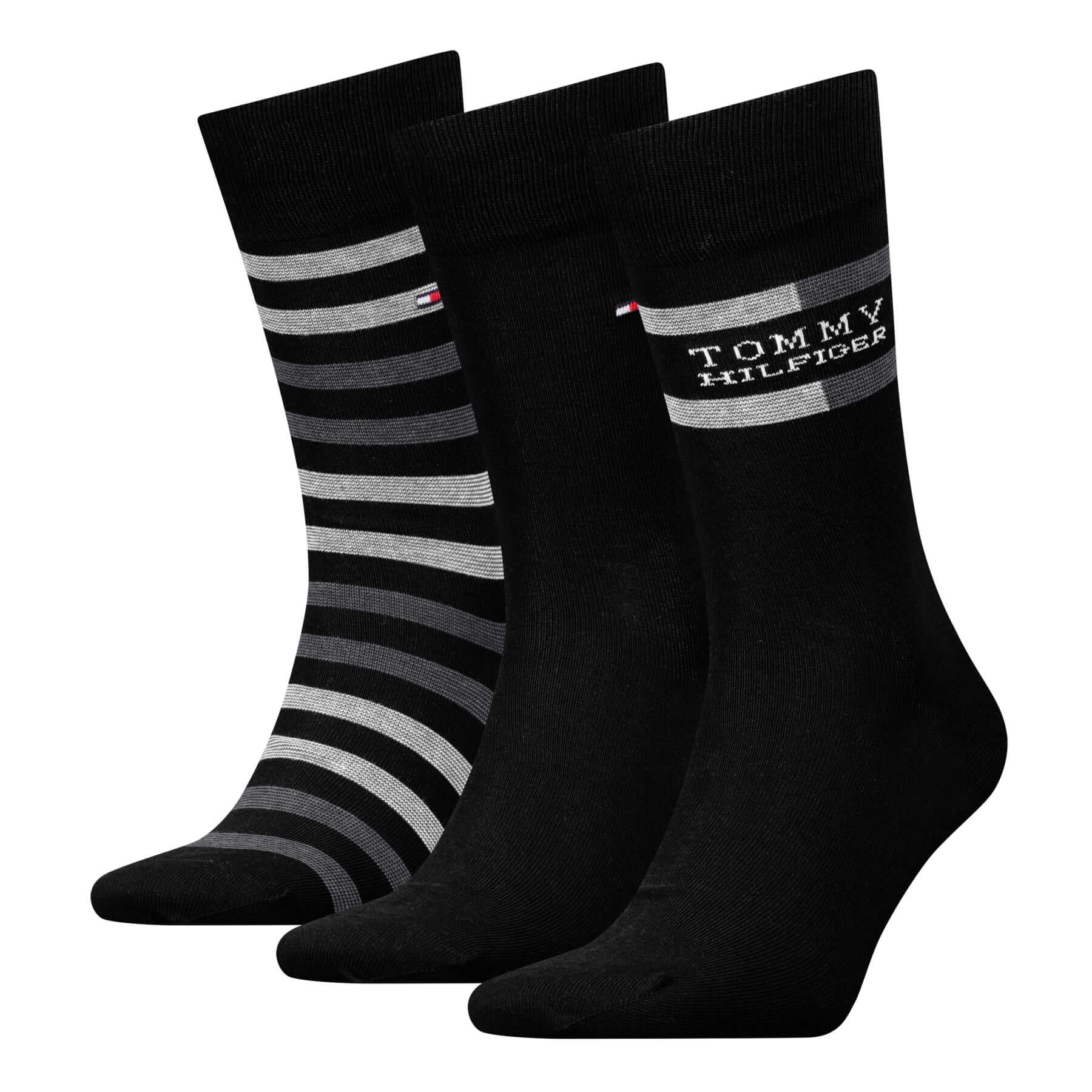 Tommy Hilfiger Men’s 3 Pack Gift Box Socks – Navy, Black & Jeans