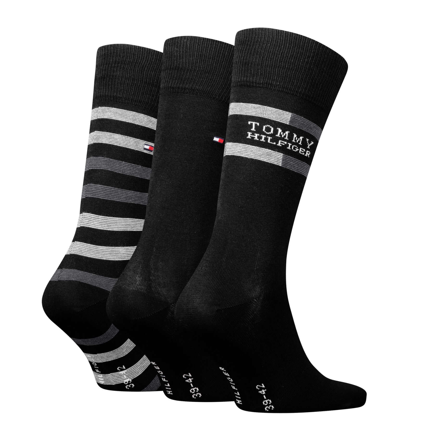 Tommy Hilfiger Men’s 3 Pack Gift Box Socks – Navy, Black & Jeans
