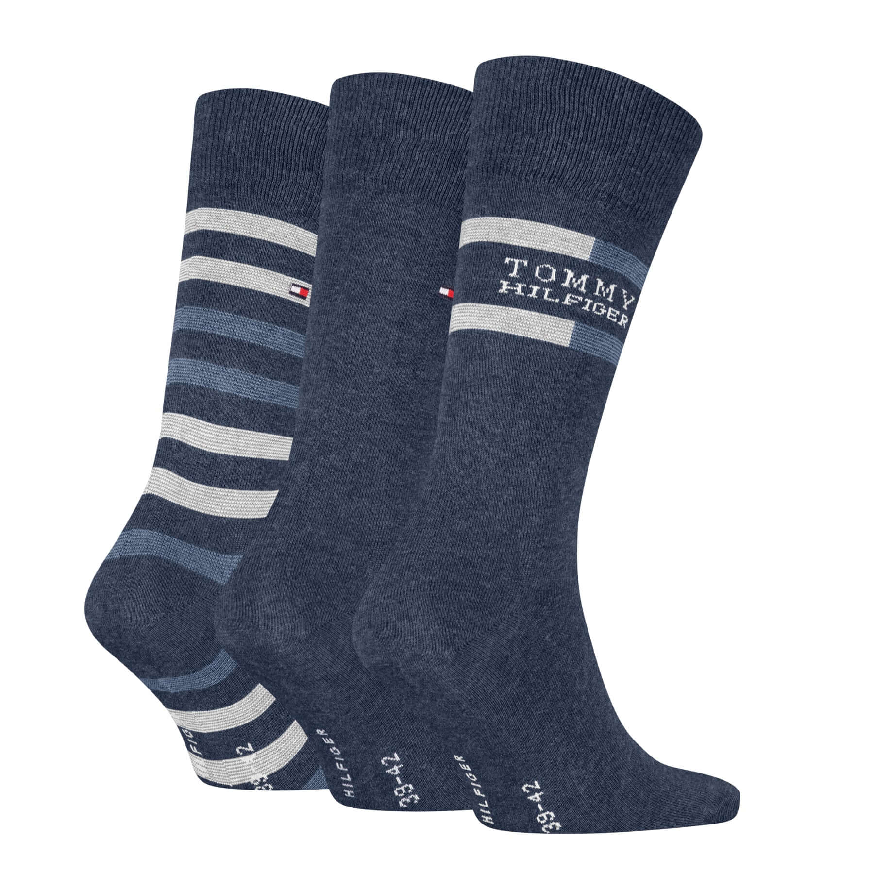Tommy Hilfiger Men’s 3 Pack Gift Box Socks – Navy, Black & Jeans