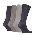Calvin Klein Men’s 4 Pack Logo Cotton Crew Socks Gift Box – AOP