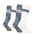 Calvin Klein Men’s 4 Pack Stripes Crew Socks Gift Set - Cotton Blend