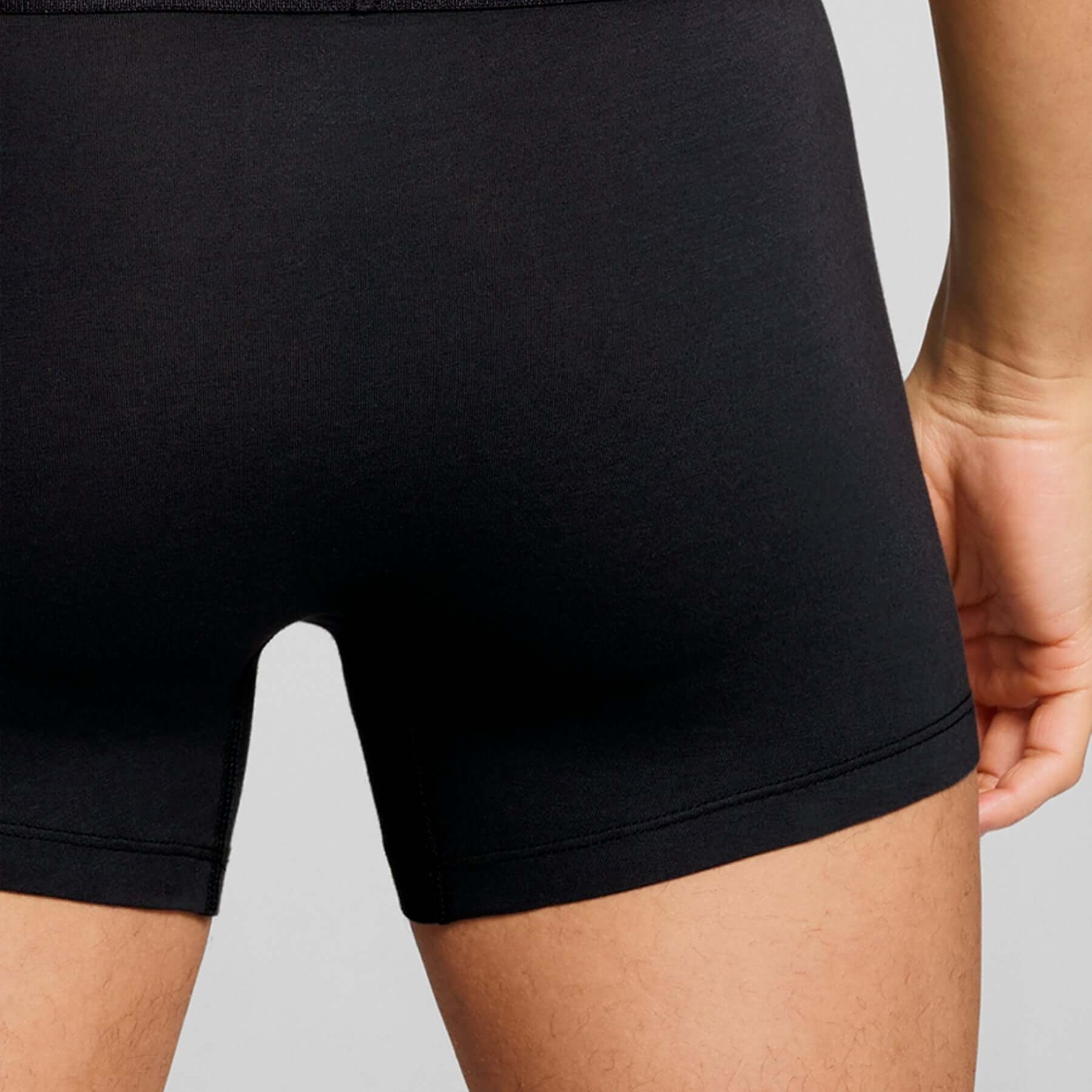 Levi's Men's 3 Pack Repeat Logo Cotton Stretch Boxer Briefs – Black