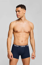 Levi's Men's 3 Pack Repeat Logo Boxer Briefs – Navy