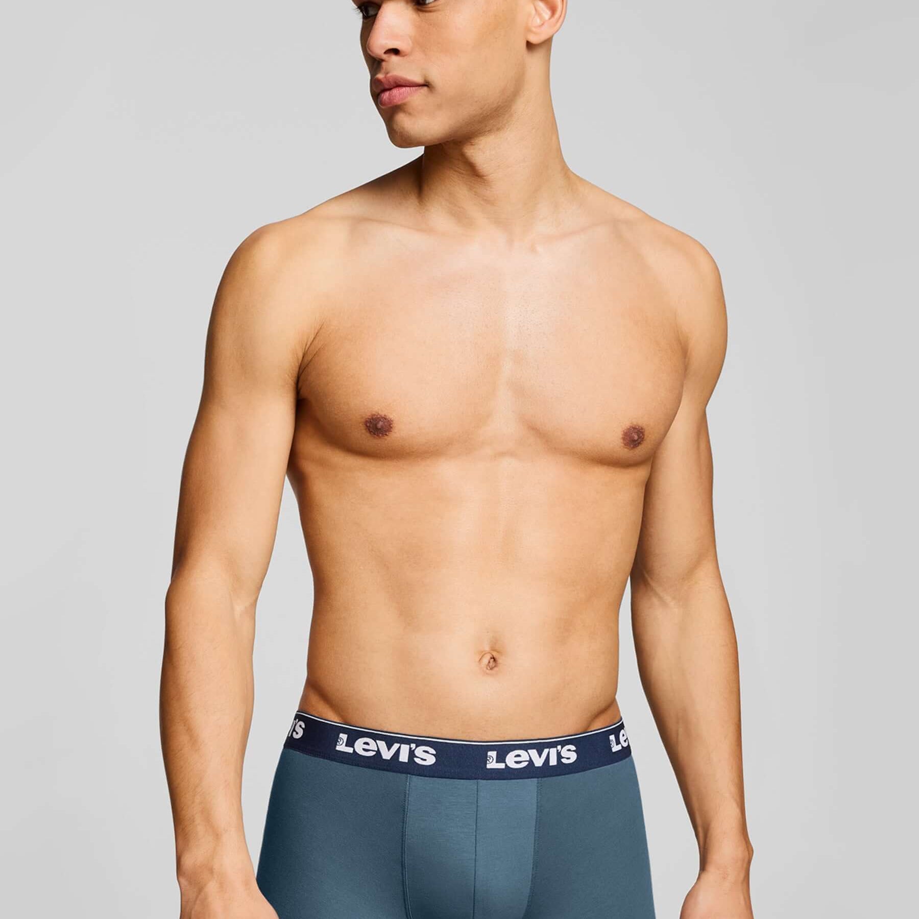 Levi's Men's 3 Pack Repeat Logo Boxer Briefs – Navy