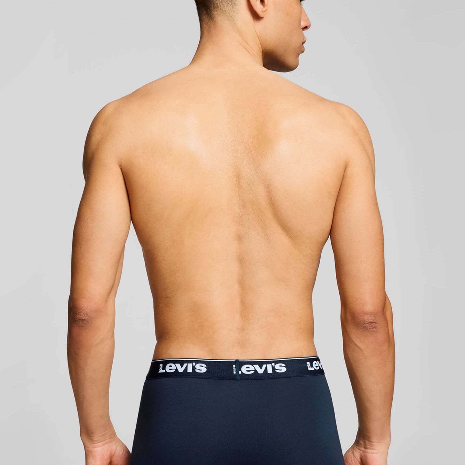 Levi's Men's 3 Pack Repeat Logo Boxer Briefs – Navy