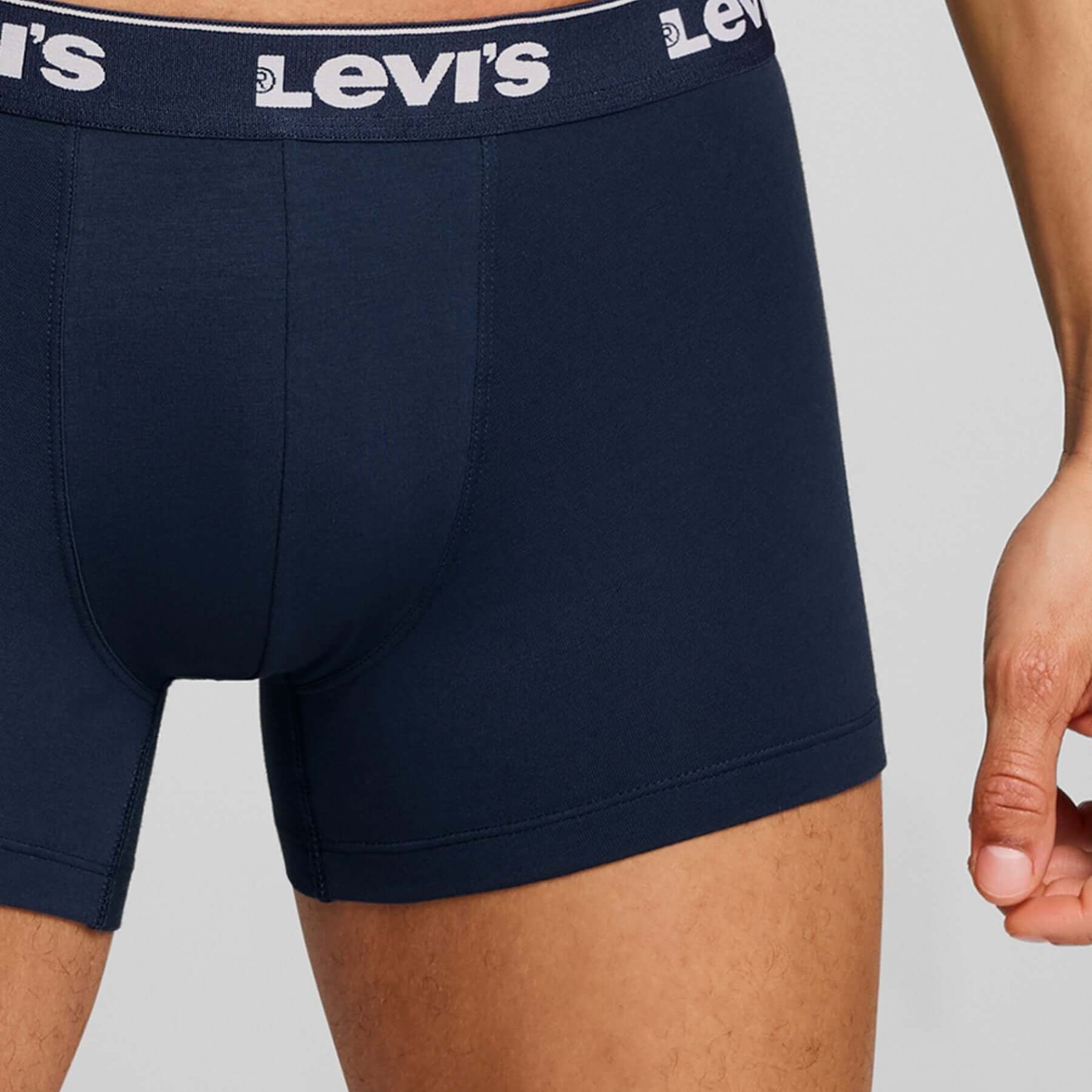 Levi's Men's 3 Pack Repeat Logo Boxer Briefs – Navy