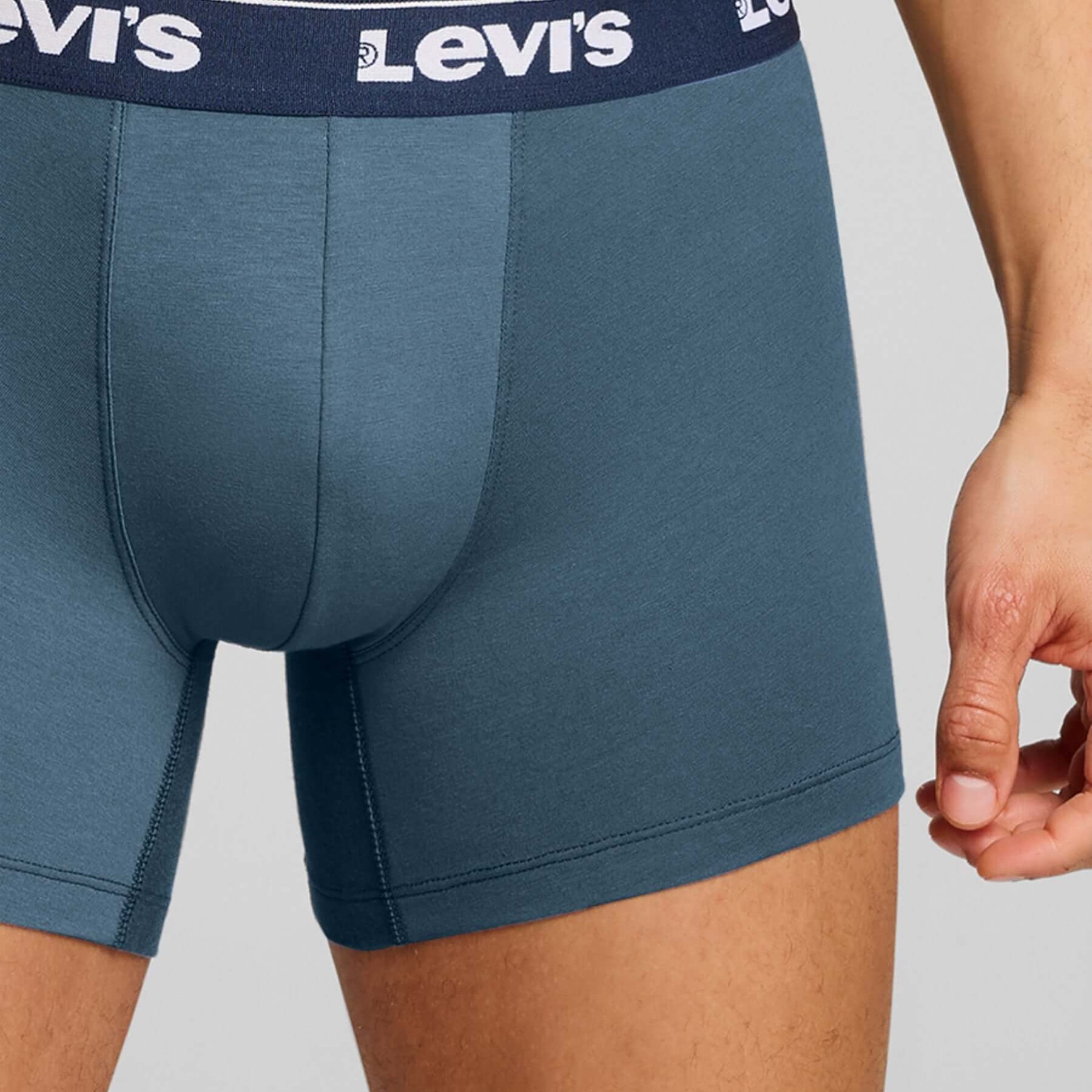 Levi's Men's 3 Pack Repeat Logo Boxer Briefs – Navy