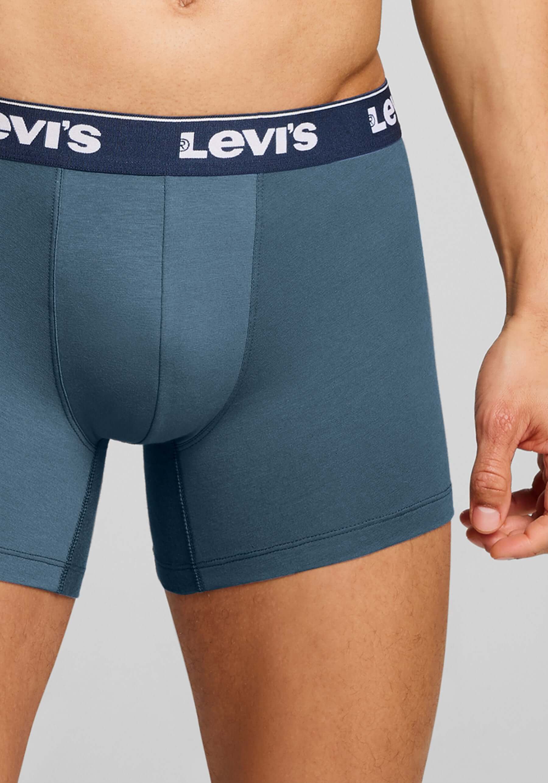 Levi's Men's 3 Pack Repeat Logo Boxer Briefs – Navy