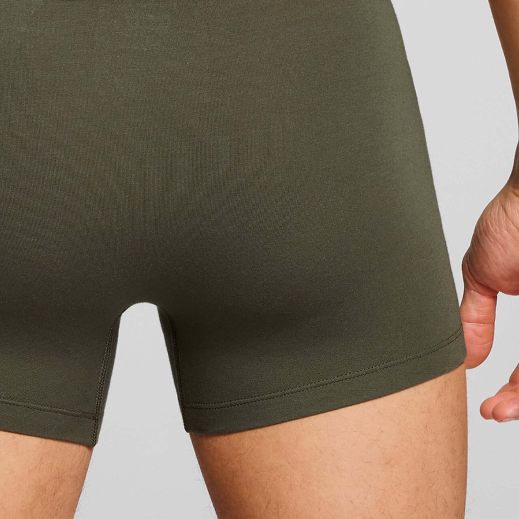 Levi's Men's 3 Pack Repeat Logo Boxer Briefs – Cotton Stretch Underwear, Khakhi / Black