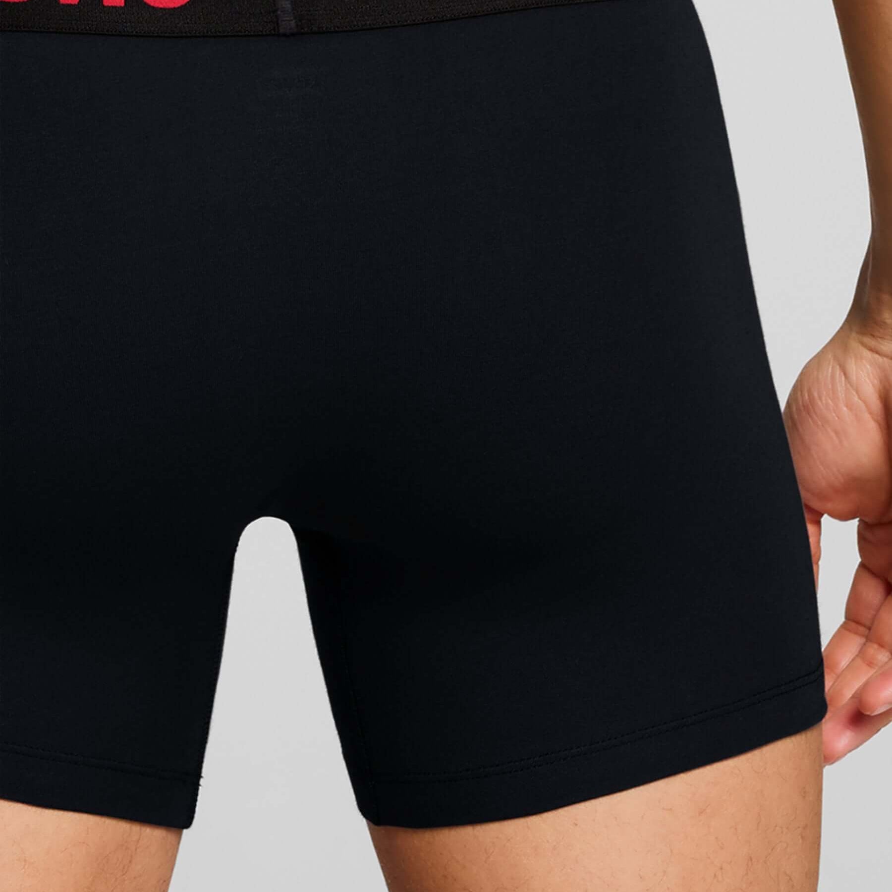 Levi's Men's 3 Pack Repeat Logo Boxer Briefs – Red/Black