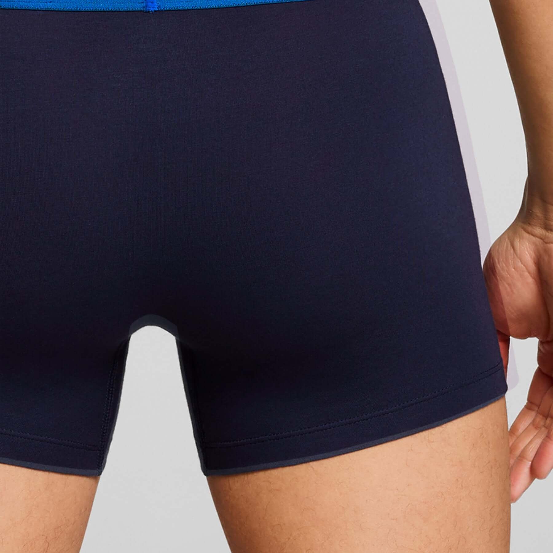 Levi's Men's 3 Pack Repeat Logo Cotton Stretch Boxer Briefs – Blue