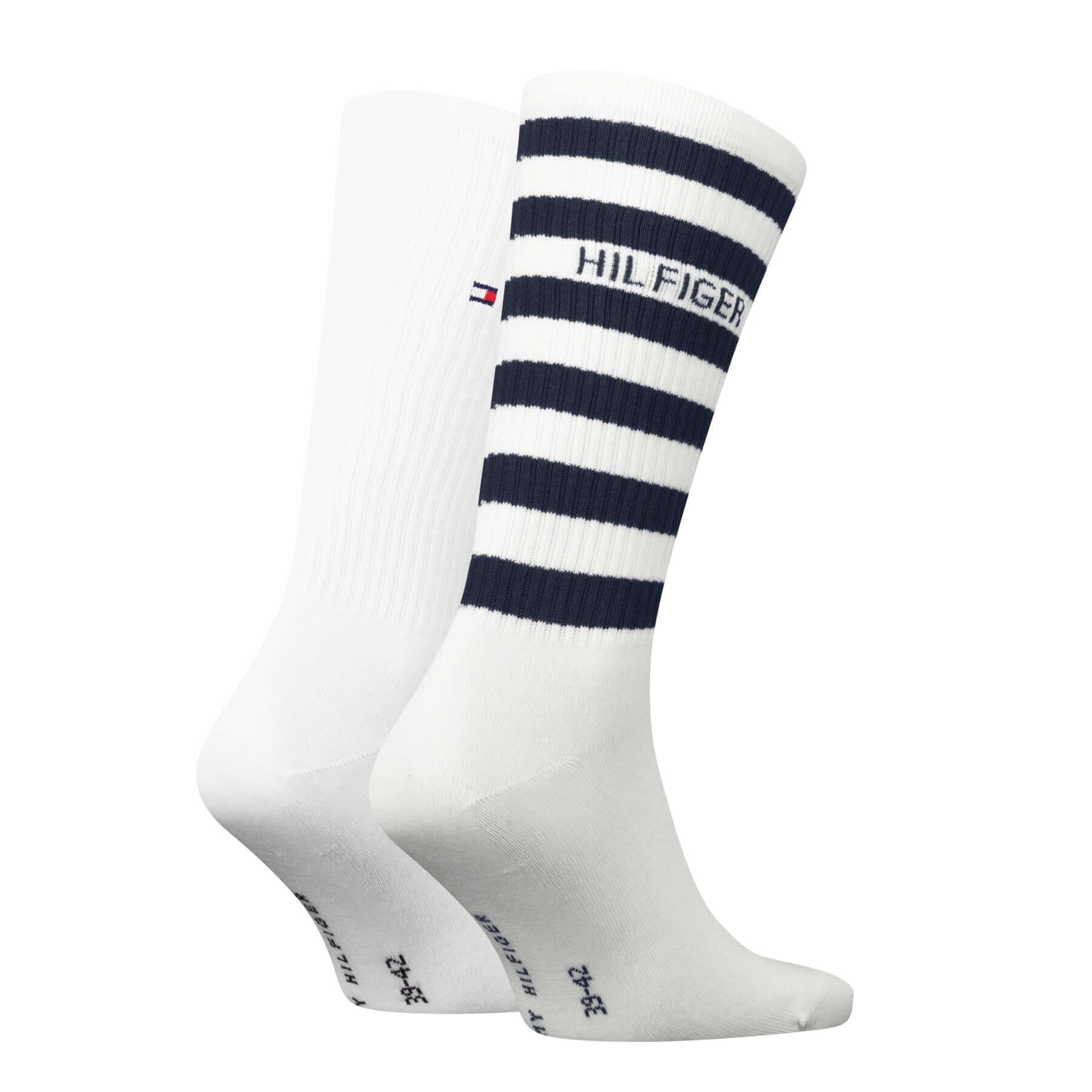 Tommy Hilfiger Men’s Breton Stripe Sport Socks 2-Pack, Cotton Comfort