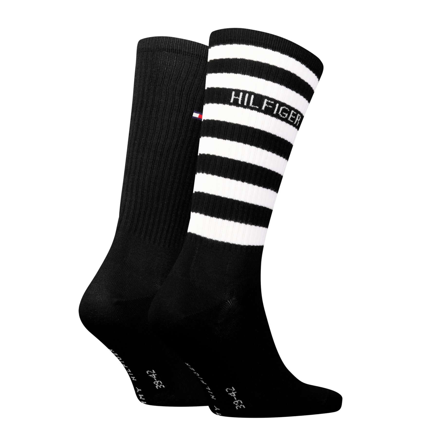 Tommy Hilfiger Men’s Breton Stripe Sport Socks 2-Pack, Cotton Comfort