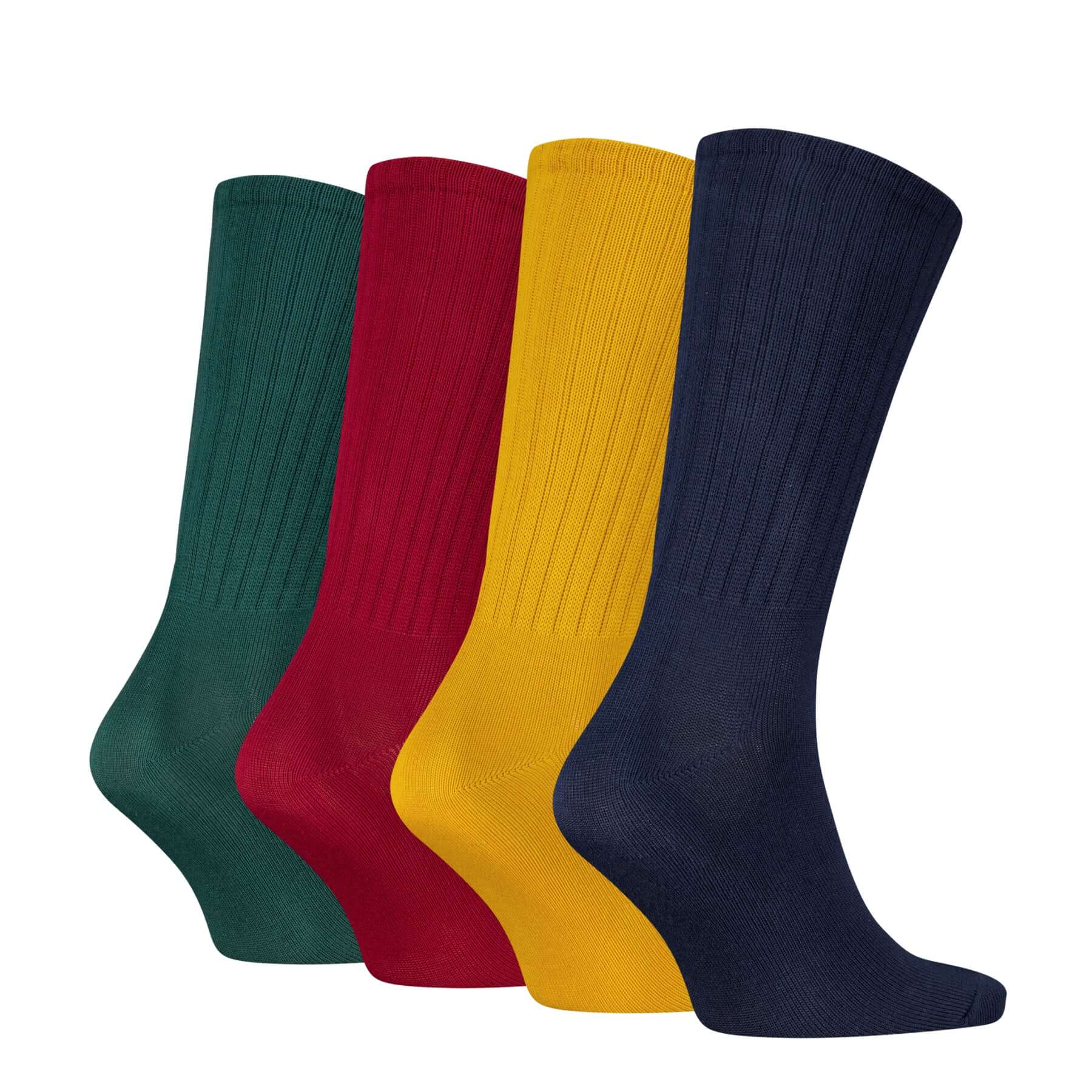 Tommy Hilfiger Men’s 4 Pack Crest Crew Socks Gift Box – Multicolour