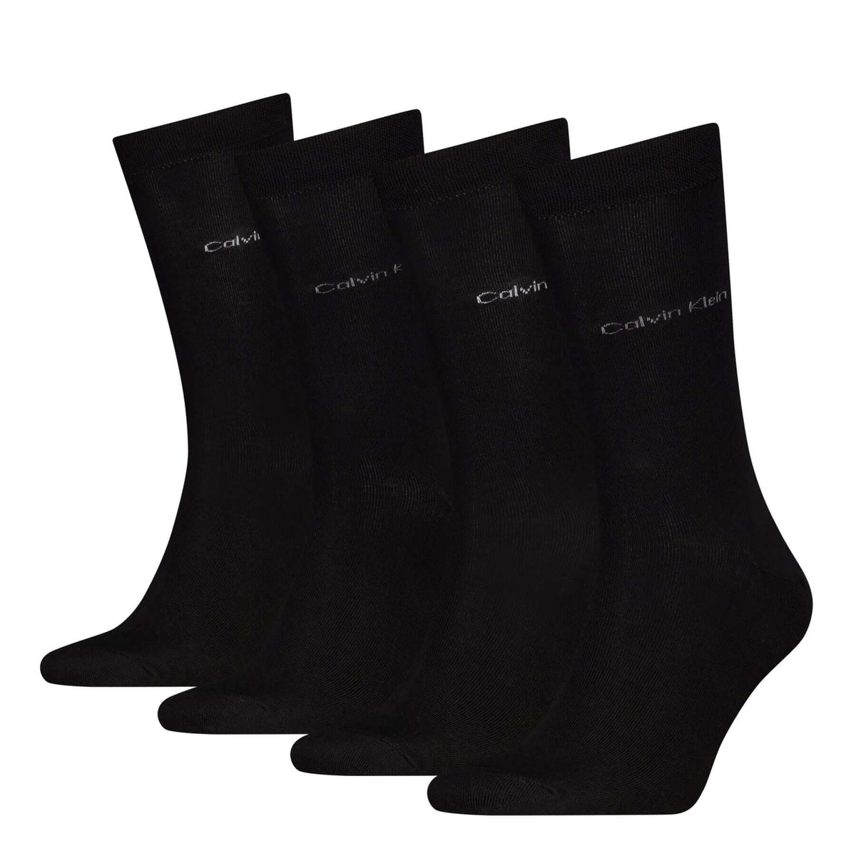 Calvin Klein Men's 4 Pack Classic Crew Socks Gift Box - Black