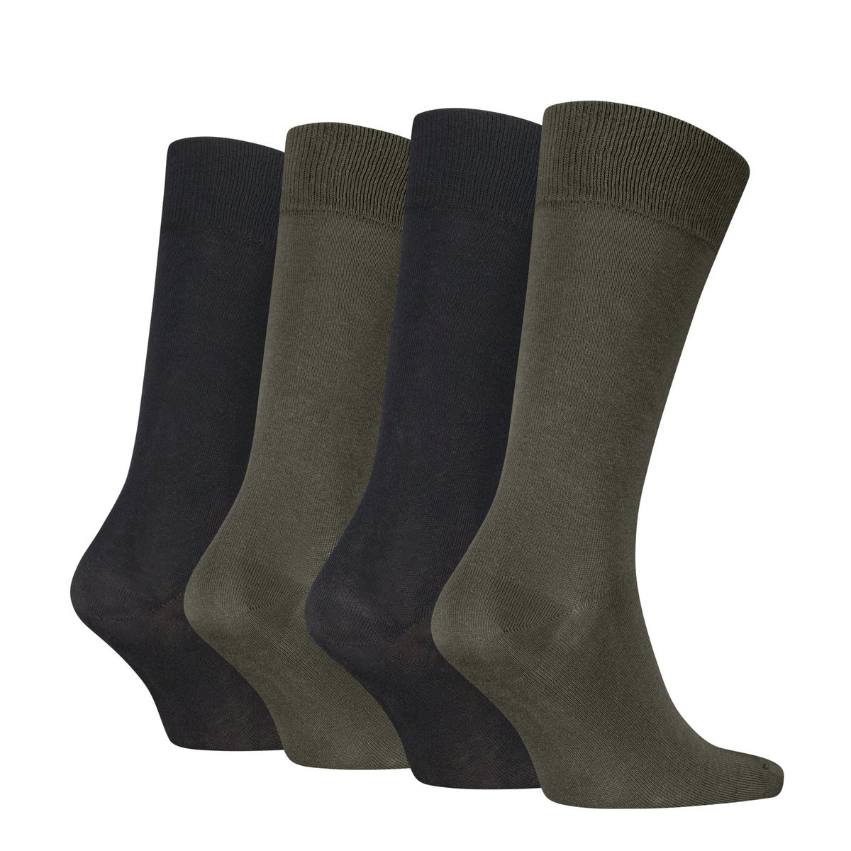 Calvin Klein Men's 4 Pack Classic Crew Socks Gift Box - Olive Green