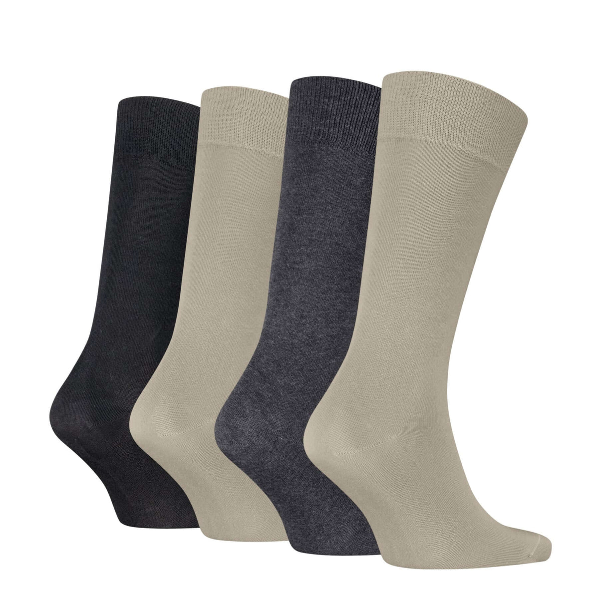 Calvin Klein Men's 4 Pack Classic Crew Socks Gift Box - Beige