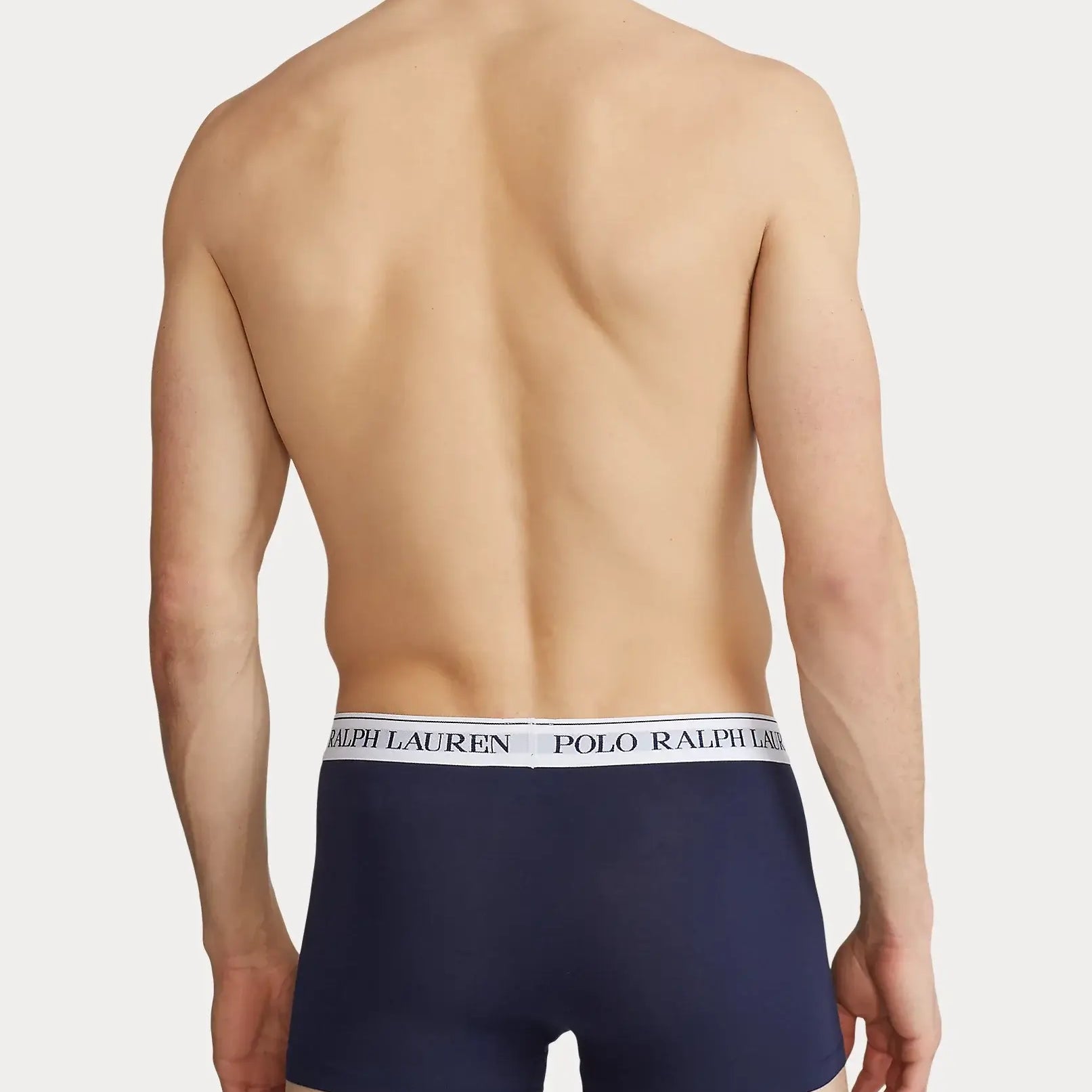 Polo Ralph Lauren Classic Cotton Stretch Boxer Trunks 3-Pack - Navy / White